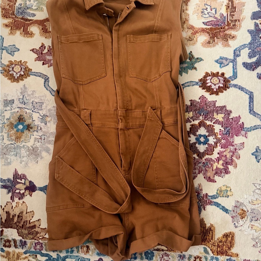 Avec Les Filles Brown Jumpsuit